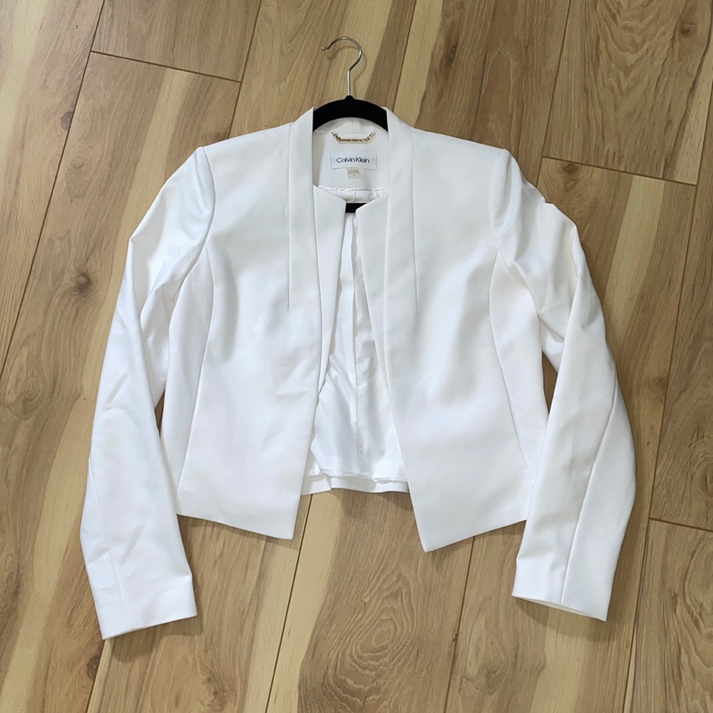White Calvin Klein Blazer